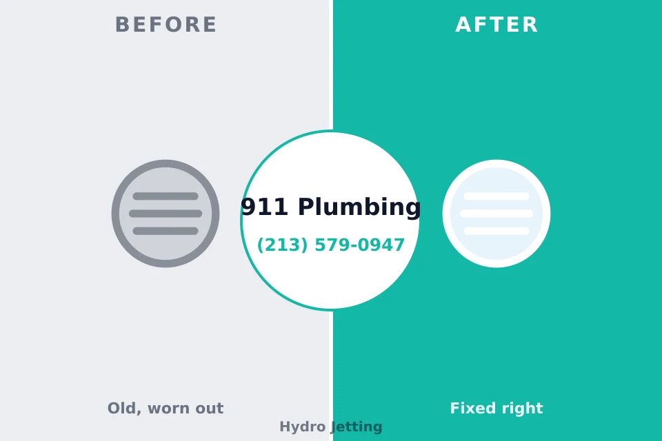 Before and after: plumbing repair West Mifflin, PA